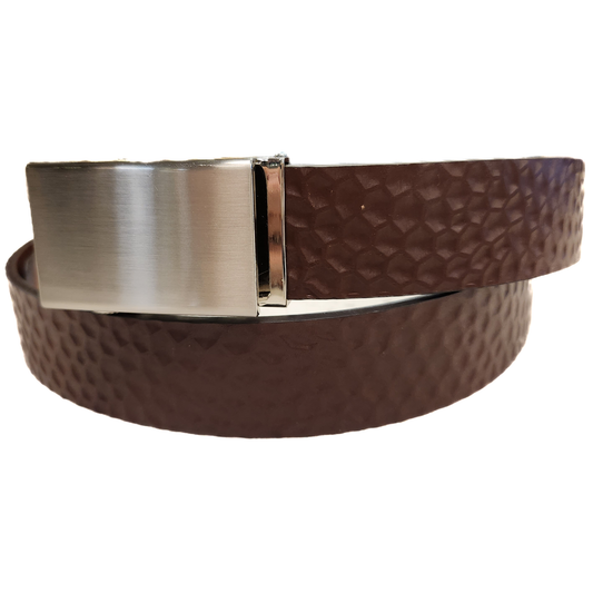 Mission Belt - Full Grain Pebbled Leather